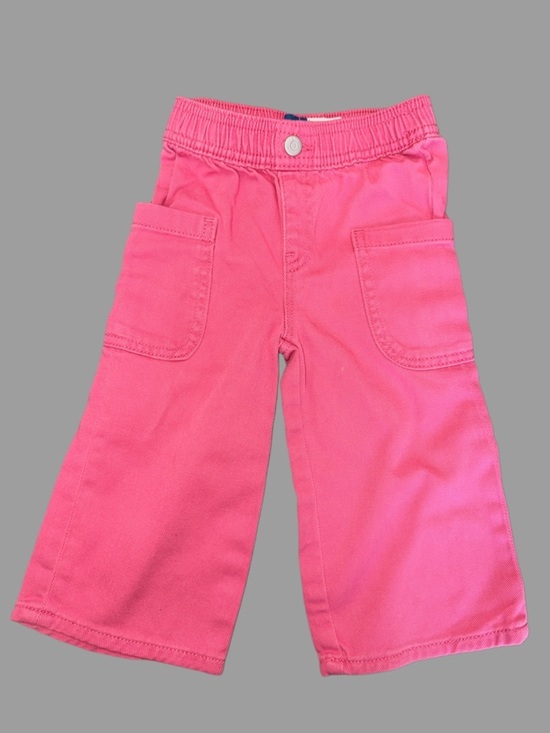 Old Navy Other - Old Navy Wide-Leg Pull-On Pants | Toddler Girl | 18-24 Months | Pink | Like New